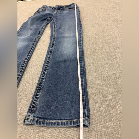 Wrangler 20X Jeans Boys Size 12 Slim Adjustable Waist Straight Leg Dk Denim 0076 - Picture 9 of 10